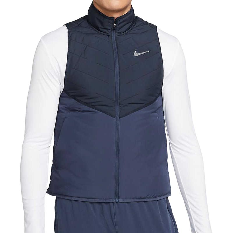Nike Мужская синяя жилетка Therma-FIT, Blue — фото 2