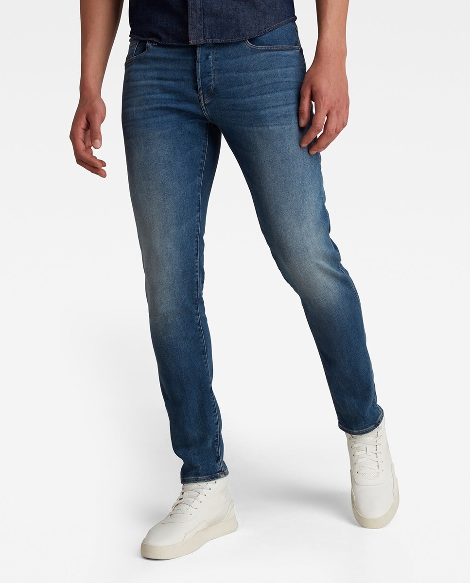 

Синие мужские джинсы скинни 3301 G-Star Raw, синий