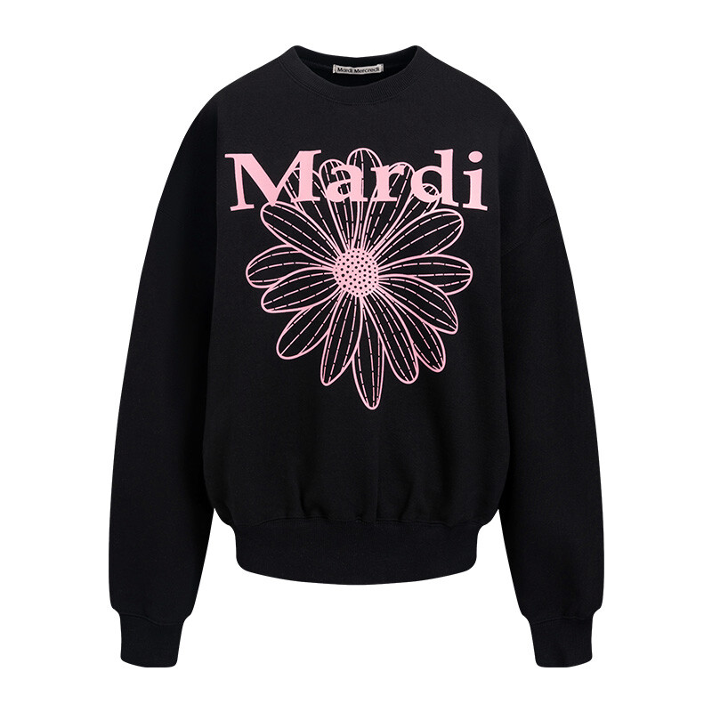 

Толстовка унисекс Mardi Mercredi, Diamond Black (Розовая герань)