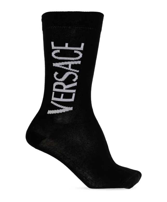 

Носки с логотипом Versace, черный