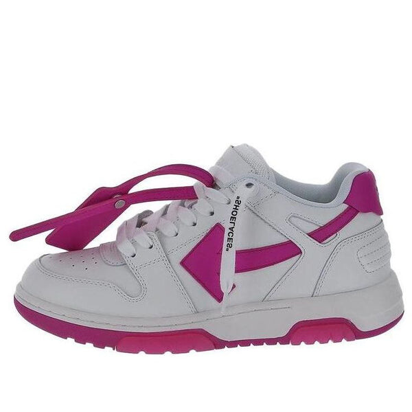 Кроссовки out of office calf leather 'white purple' Off-White, белый