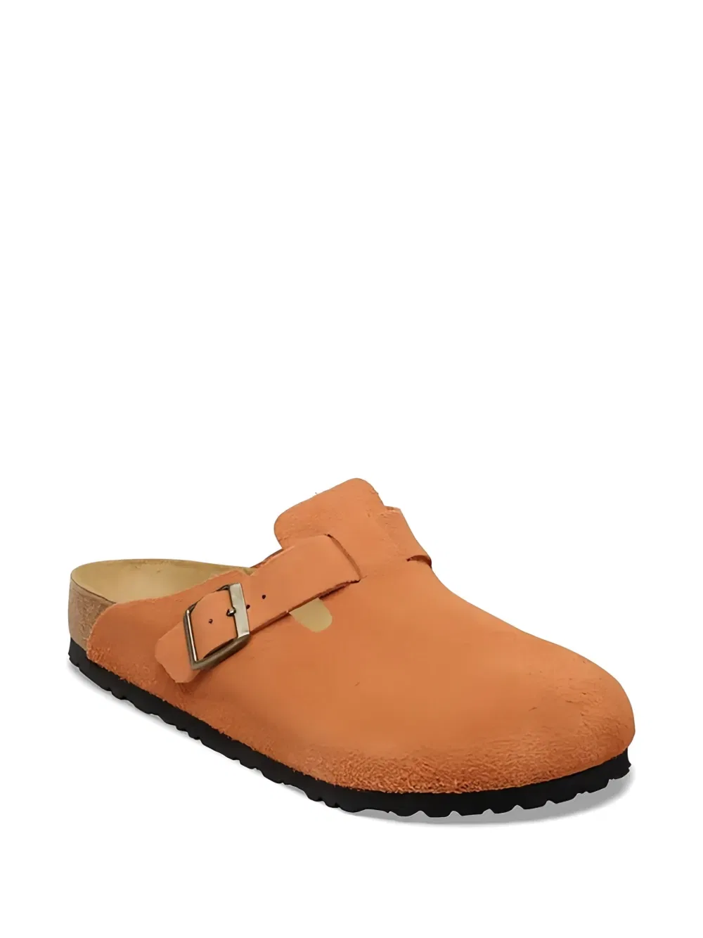 Бостонские замшевые тапочки Birkenstock, оранжевый — фото 2
