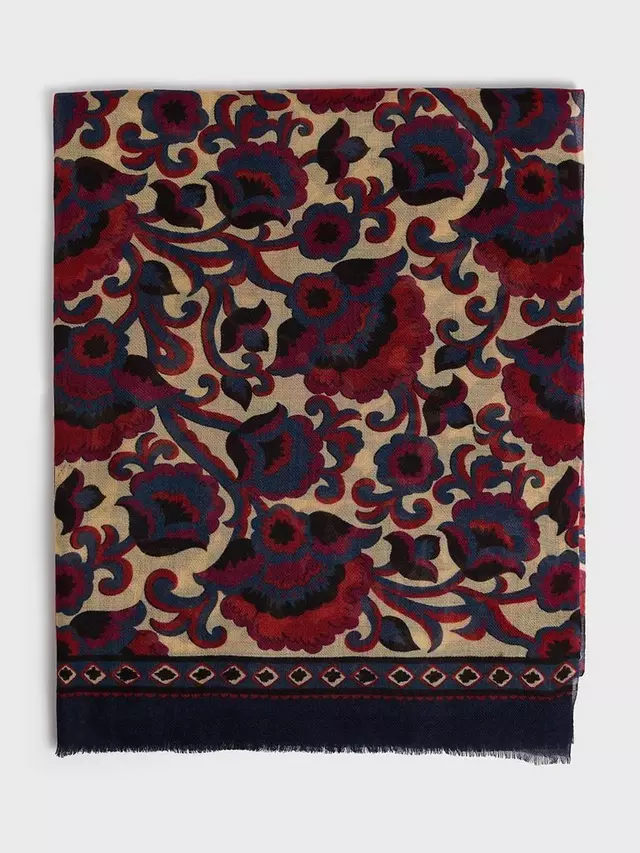 

Шарф Gerard Darel Douha Floral Wool, цвет red/multi