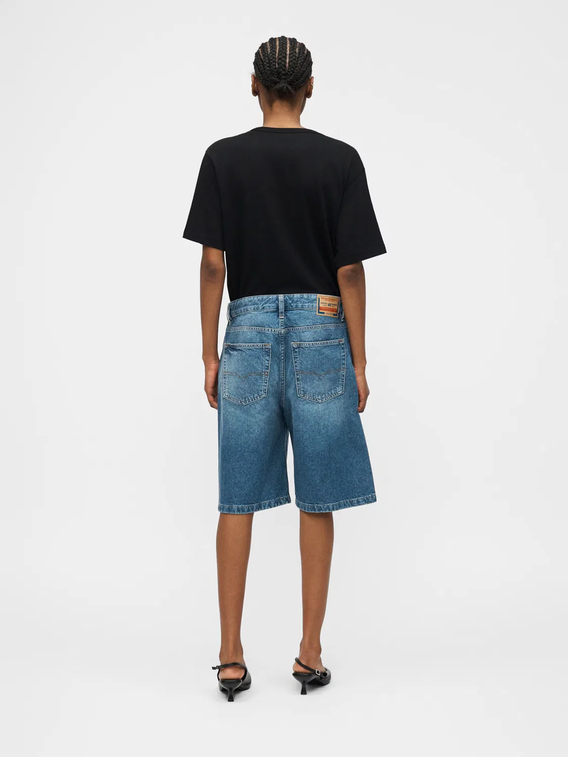 Джинсы Diesel Wide leg Jeans DE-SIRE синего цвета — фото 3