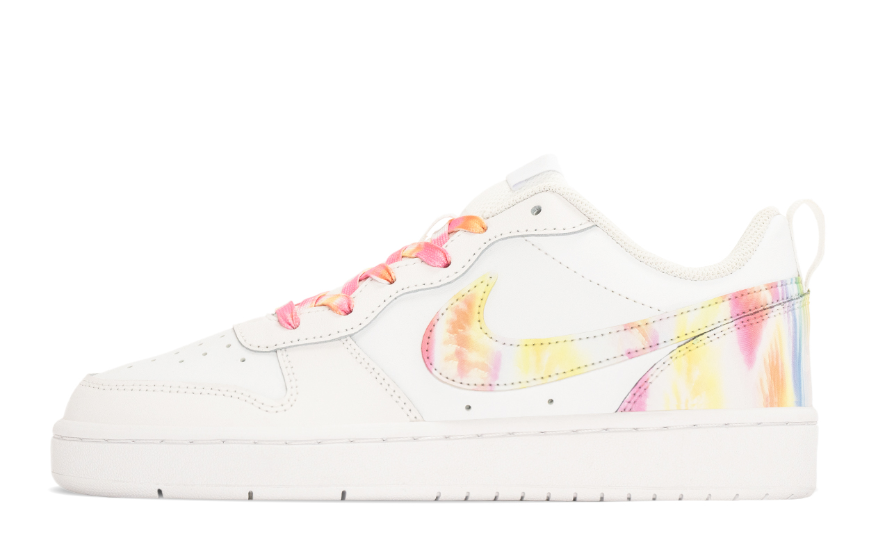 

Nike Court Borough Low 2 нескользящие амортизирующие низкие детские скейтбординг кроссовки pink white для подростков