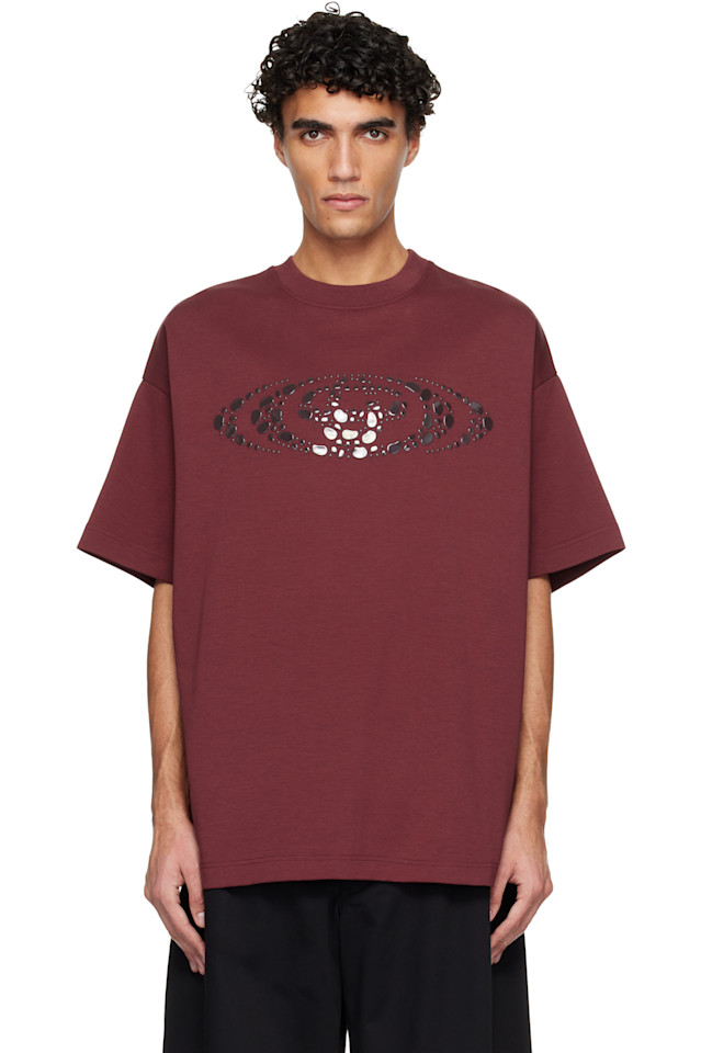 

Casablanca Футболка оверсайз с логотипом «Красный камешек»