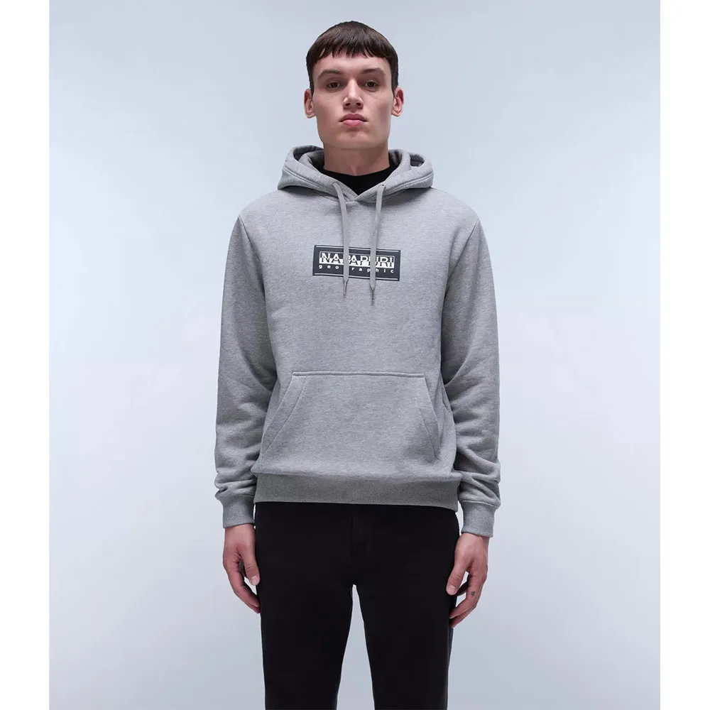 

Худи Napapijri Box Logo, серый