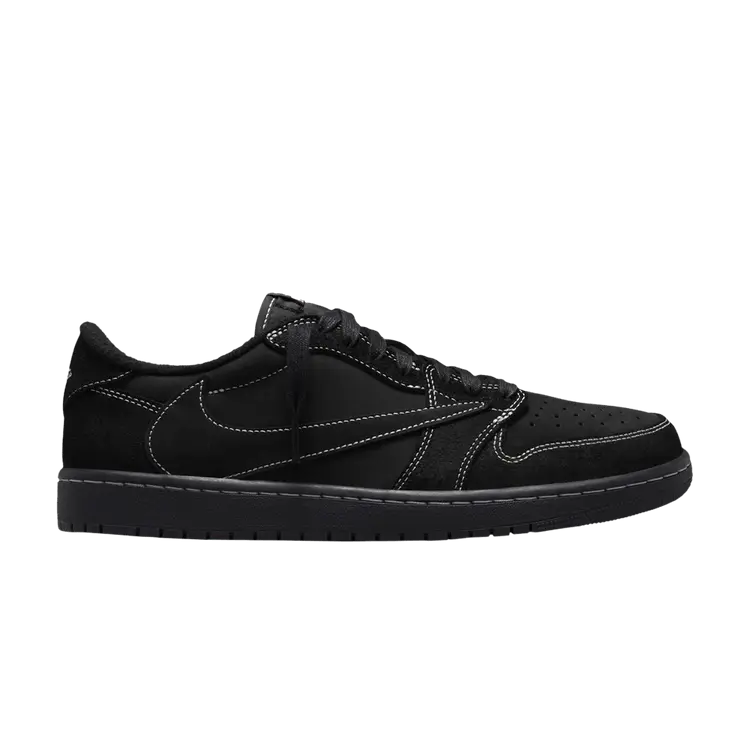 

Кроссовки Air Jordan Travis Scott x Air Jordan 1 Retro Low OG SP 'Black Phantom' Sample, черный