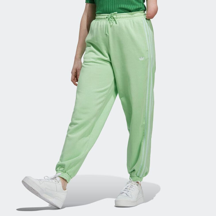 Трикотажные спортивные штаны женские мятно-зеленые Adidas Originals — фото 2