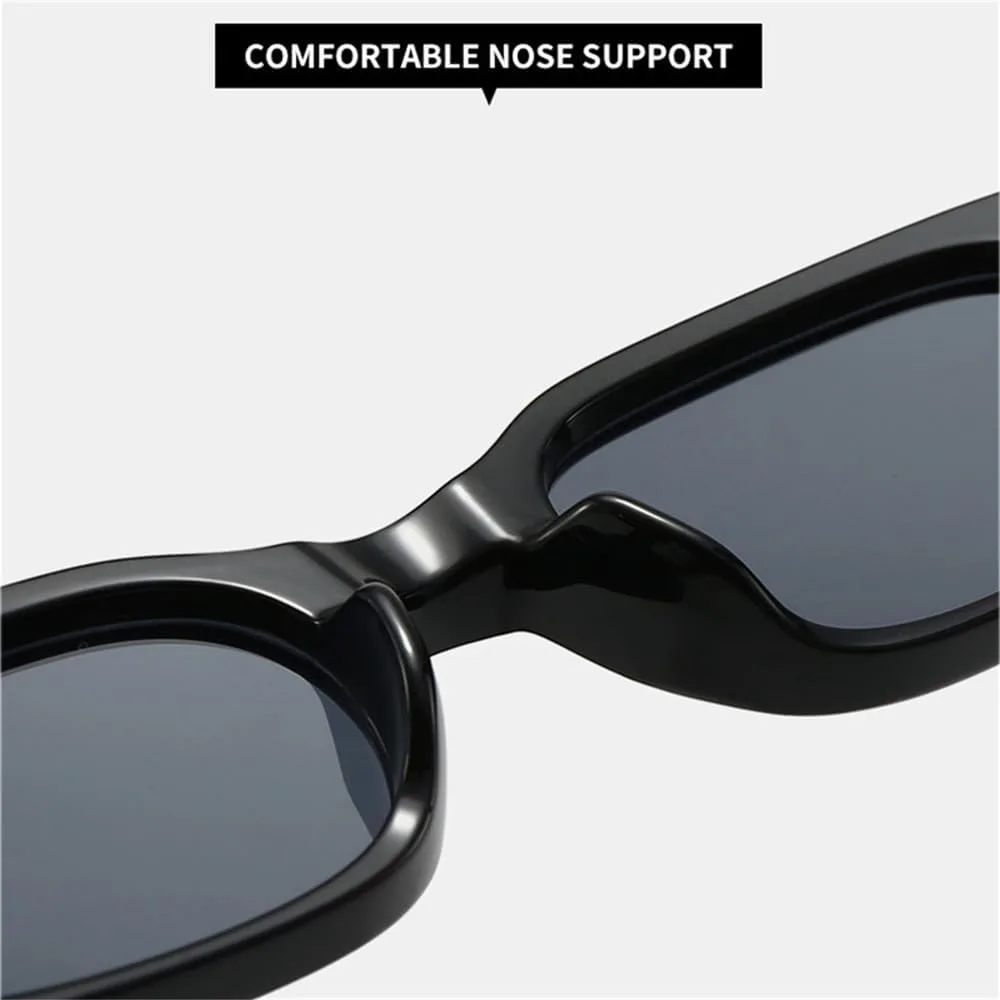 

Женские солнцезащитные очки прямоугольной формы с защитой от УФ-излучения UV400, мужские солнцезащитные очки в стиле ретро с заклепками HDUBFY, Leopard Yellow