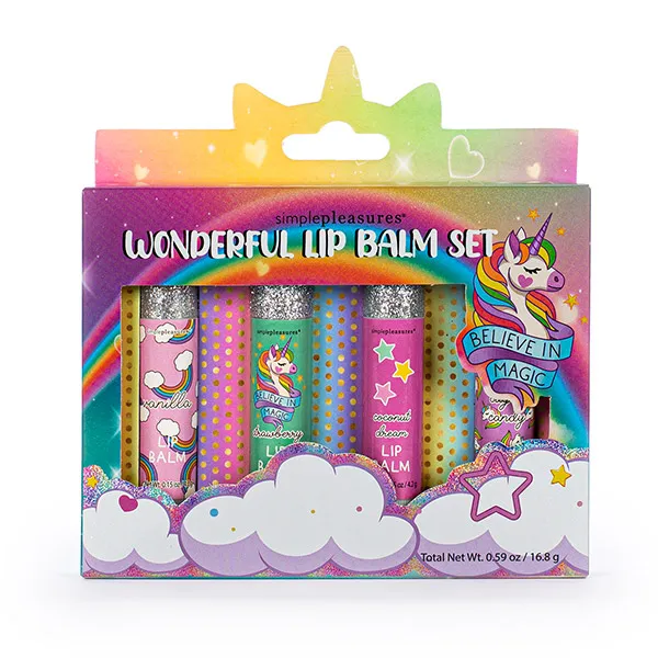 

Набор бальзамов для губ Wonderful Lip Balm Set Kids Transitional, 4 UD