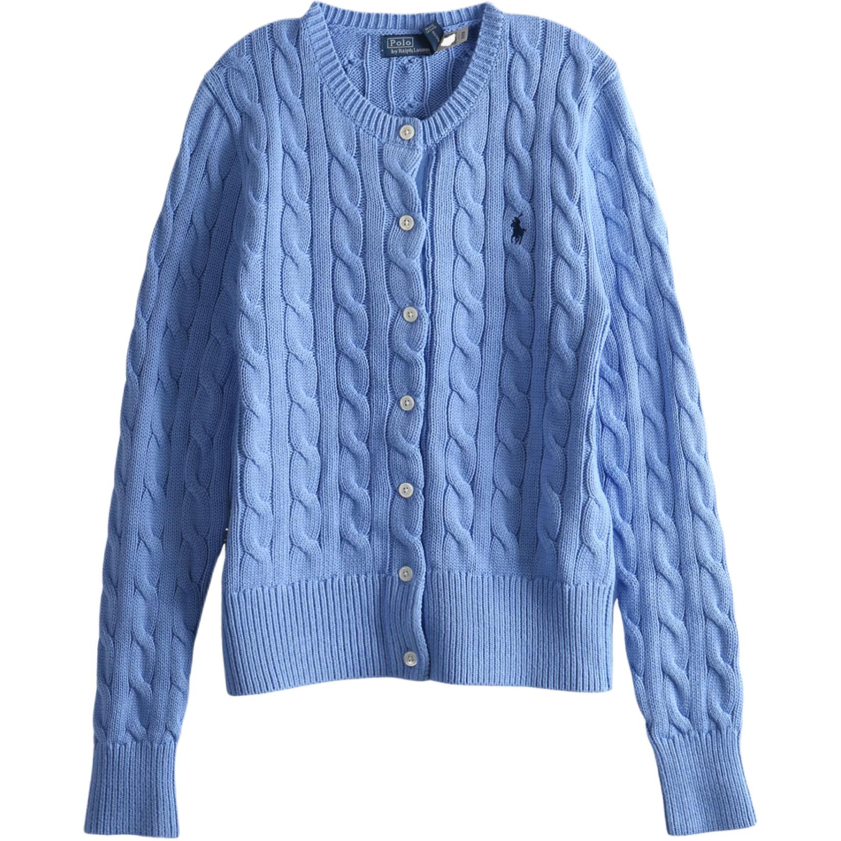 

Кардиган с узором "косичка" Polo Ralph Lauren, синий