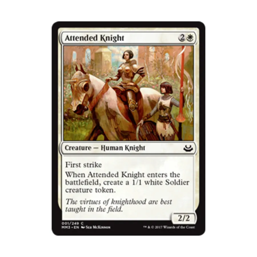 

CCG Сопровождаемый рыцарь (C) (фольга), MTG - Modern Masters 2017