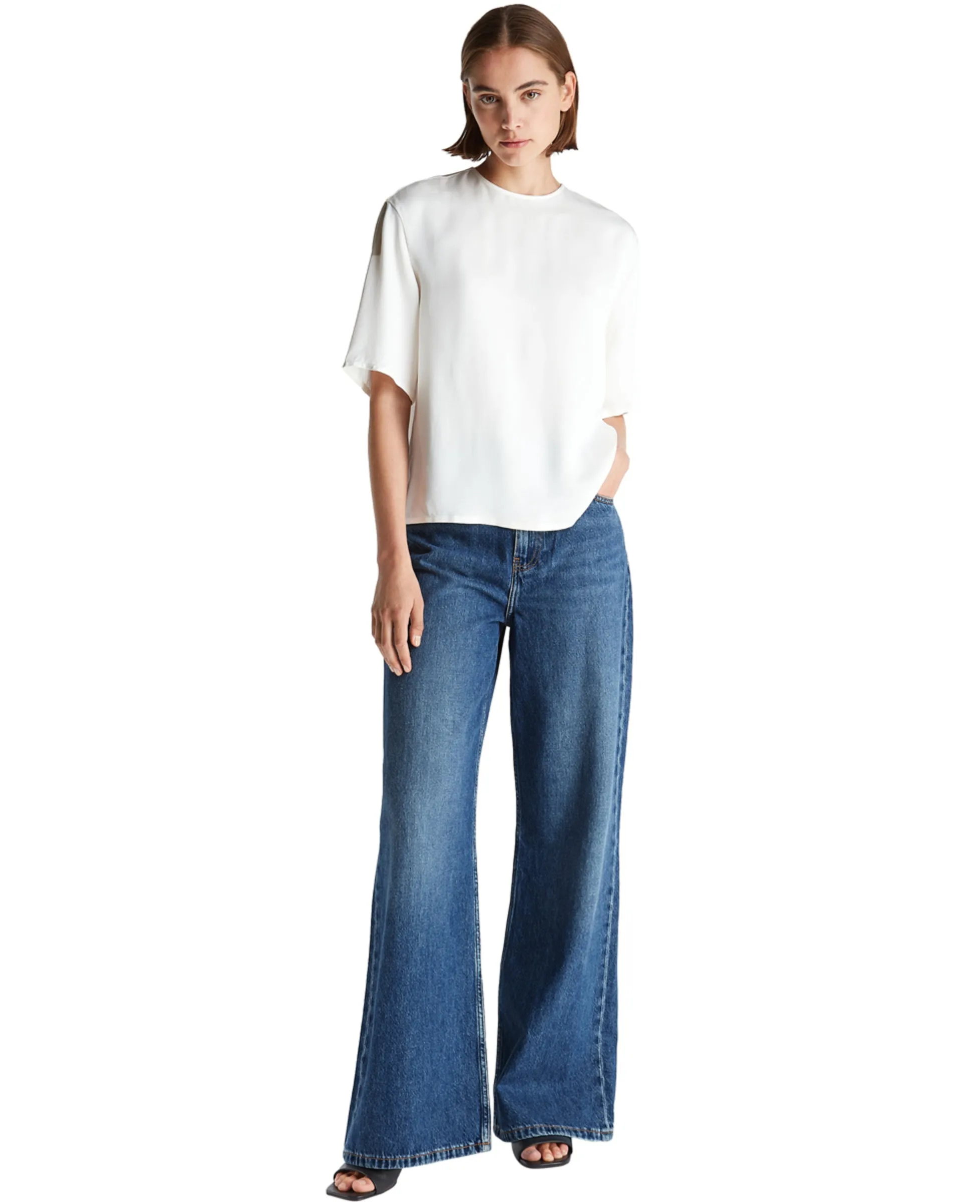 

Женские брюки силуэт Wide Leg Tommy Hilfiger, синий
