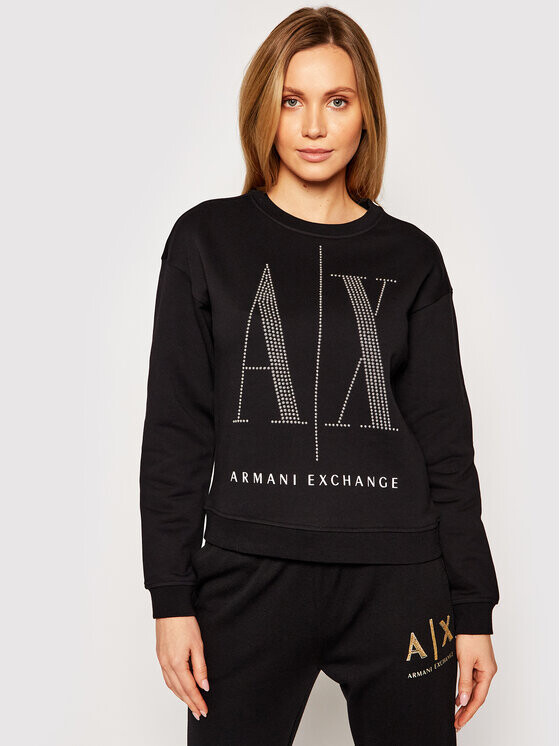 

Толстовка regular fit Armani Exchange, черный
