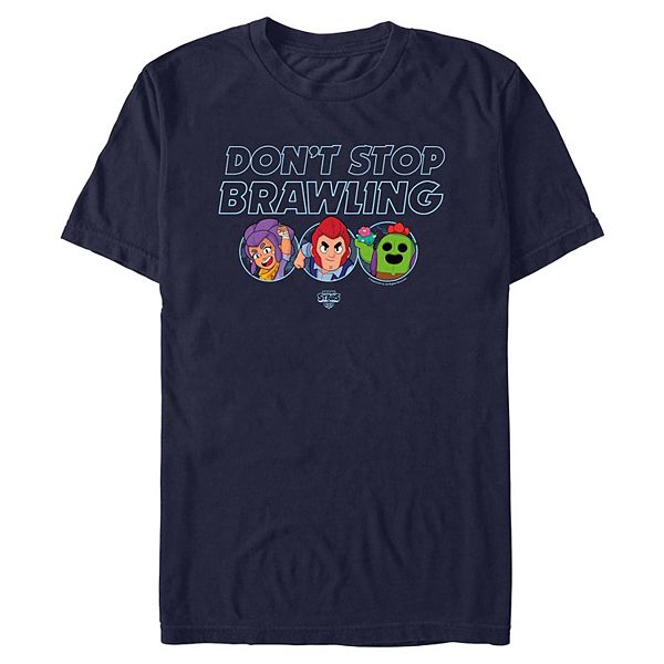 

Футболка с принтом Men's Brawl Stars Don't Stop Brawling Licensed Character