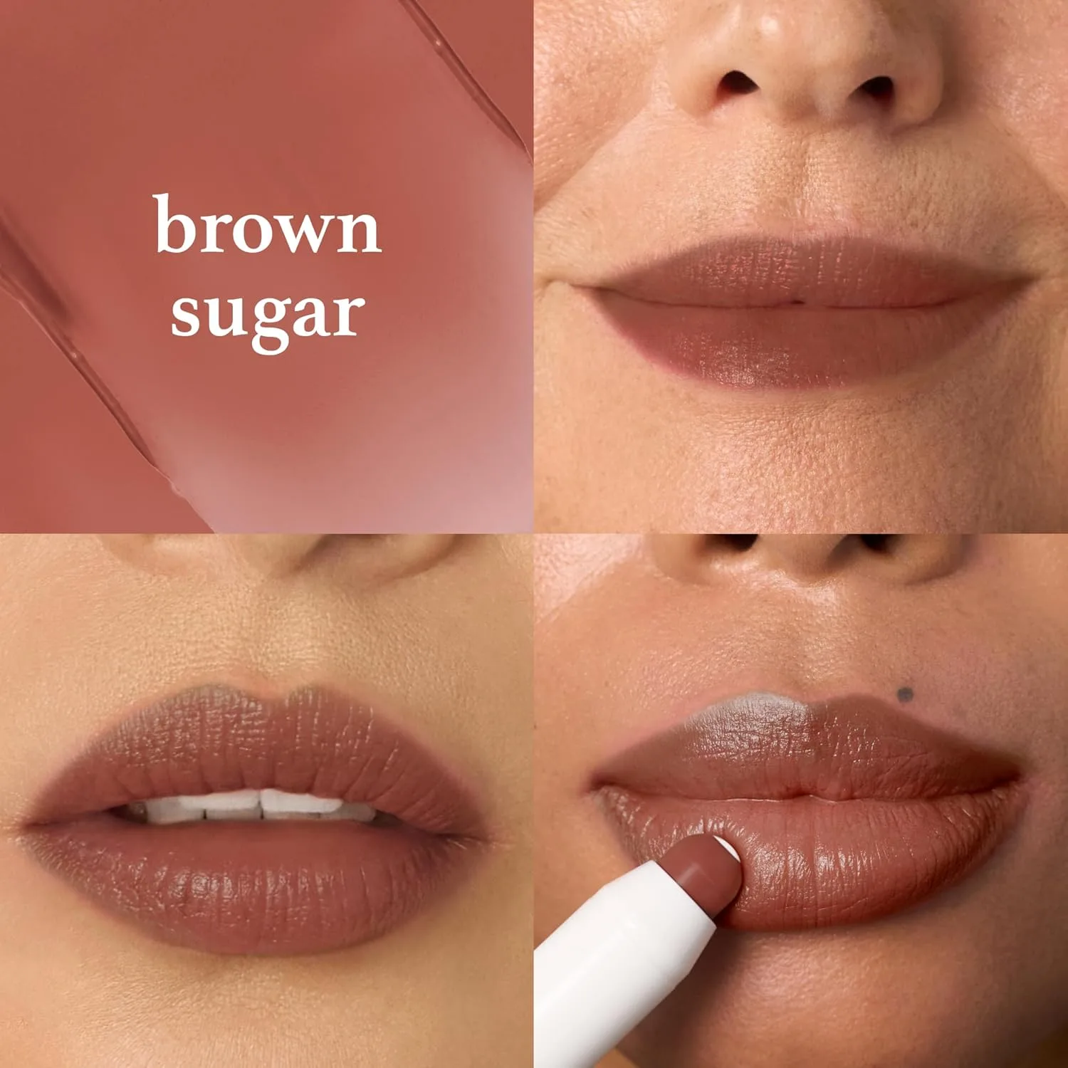 Набор увлажняющих карандашей для губ Julep It's Balm Moisturizing Lip Color Trio - Brandy Wine, Brown Sugar, Almond Nude - Vegan & Cruelty Non-Style, Brandy Wine, Brown Sugar, Almond Nude — фото 3