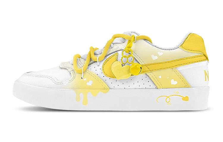 

Кроссовки Nike SB Delta Skateboard Shoes Unisex Low-Top White Yellow