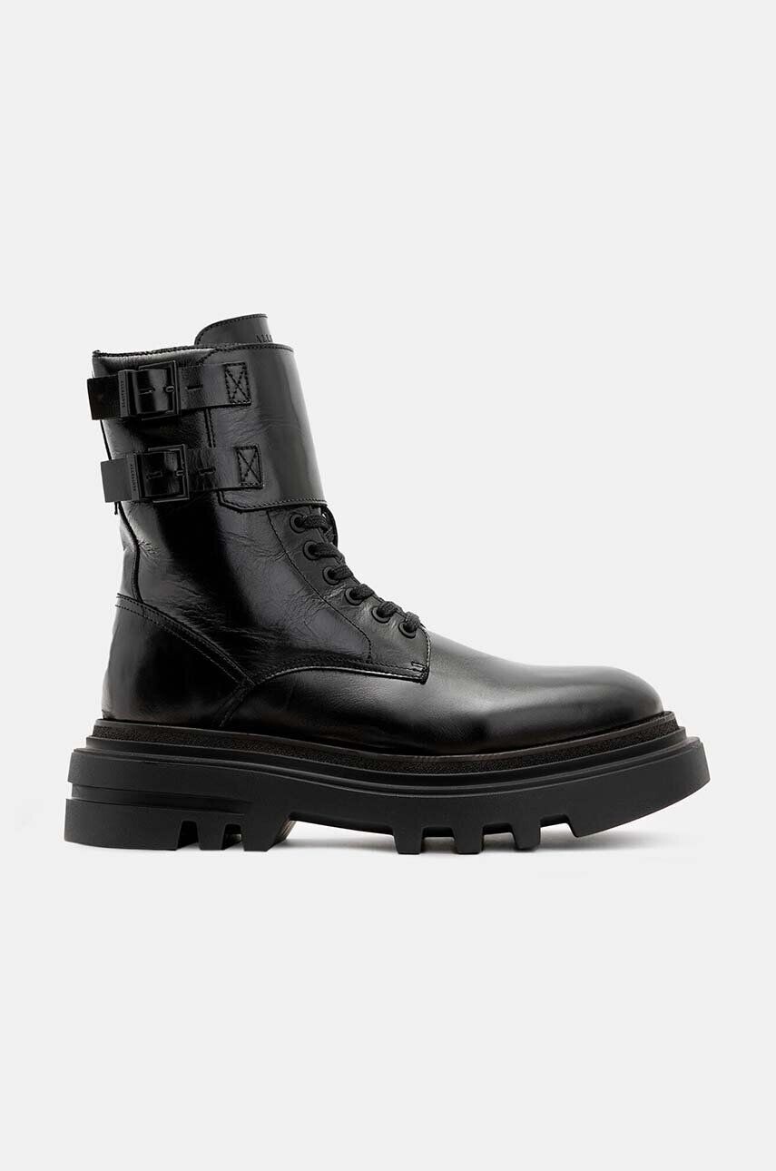 

Кожаные ботильоны AllSaints Zoe Boot, черный