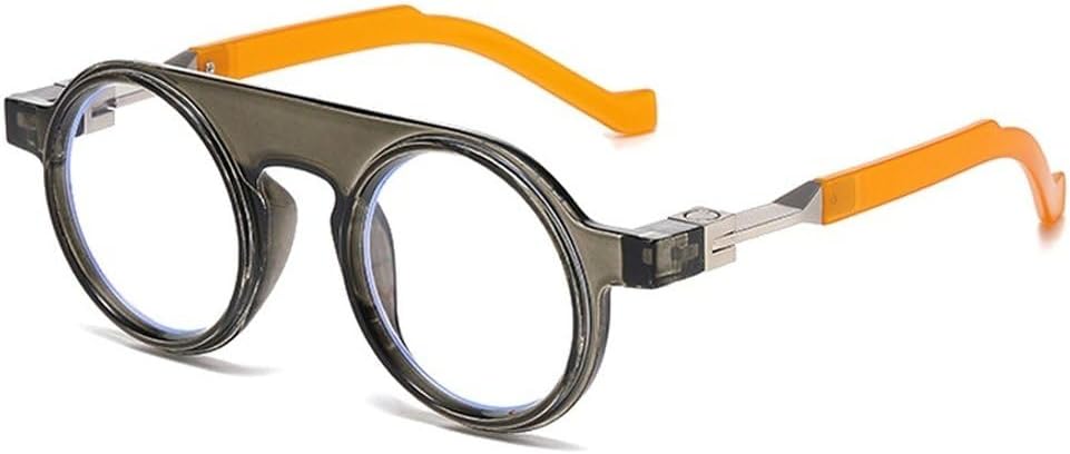 

Ретро круглые женские солнцезащитные очки в стиле панк, модные прозрачные градиентные линзы, защита от УФ-излучения UV400, трендовые мужские солнцезащитные очки SKFGNX, Grey Orange Clear