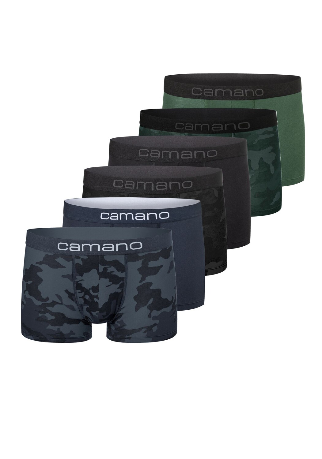 

Боксеры camano Pants 6 шт, цвет Blau schwarz grün