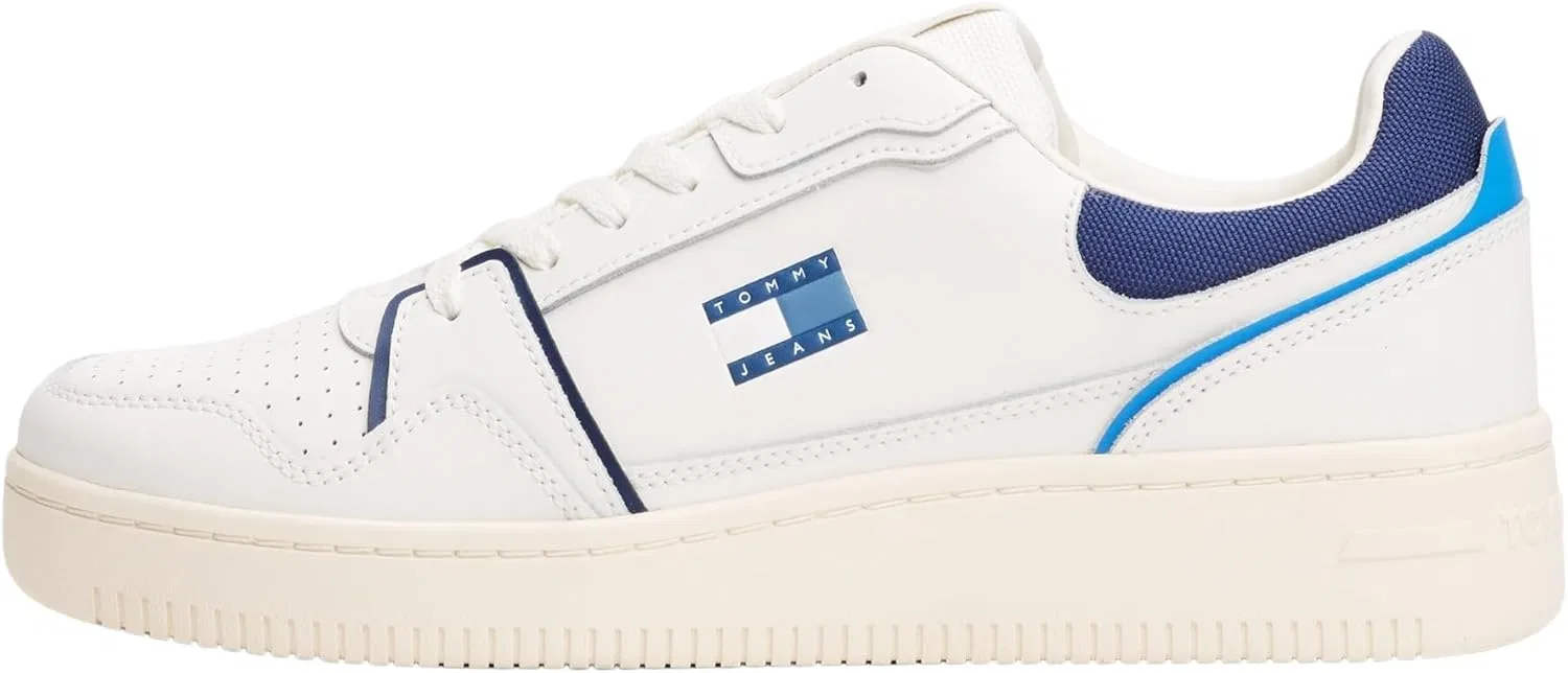 Кроссовки Tommy Jeans Herren Cupsole Sneaker Retro Basket Low Top, Navy Blue