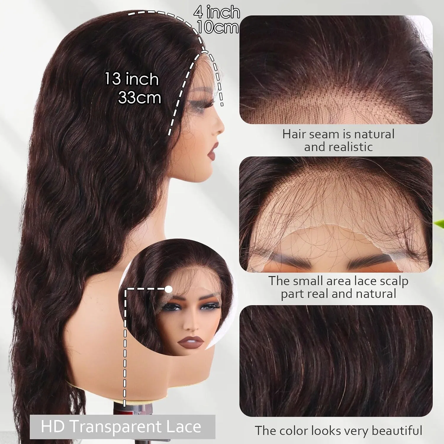 Парик «Body Wave» с невидимой HD-сеткой от Real Hair Manemajesty — фото 2