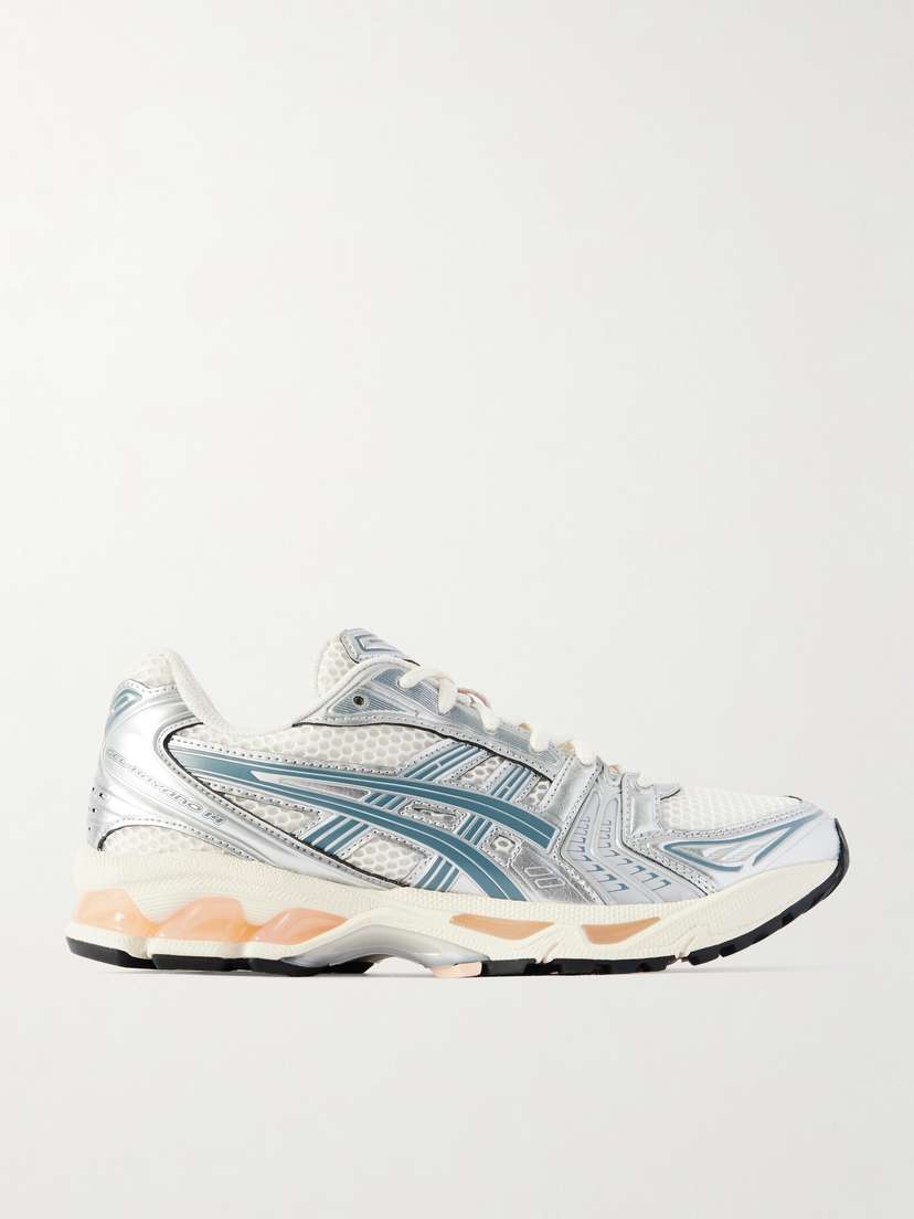 Кроссовки Gel-Kayano 14 из резины и металлической сетки Asics, серебряный