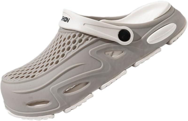 

Мужские летние туфли, повседневные удобные сандалии с нескользящей подошвой, дышащие и легкие Clolinde, светло-серый