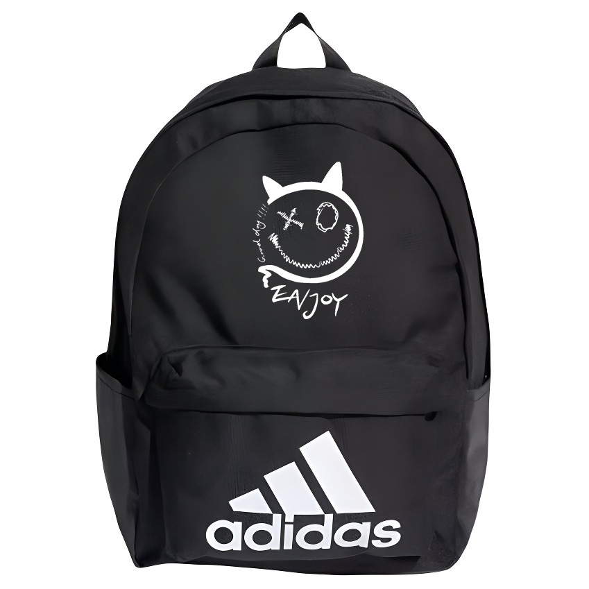 

Adidas Полиэстеровый рюкзак унисекс черный, Red Eye Smiley Face