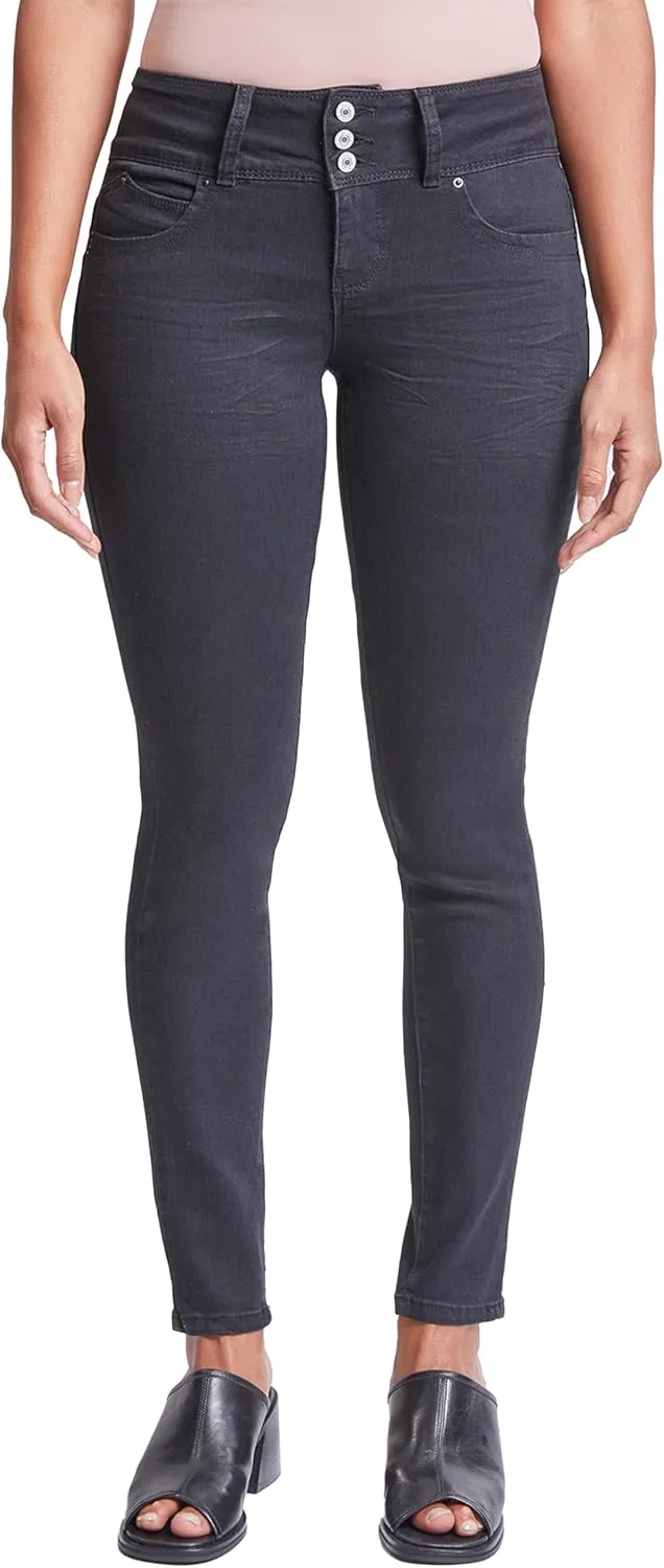 

Royalty for Me Women Wannabettabutt скинни джинсы с тремя пуговицами на щиколотке