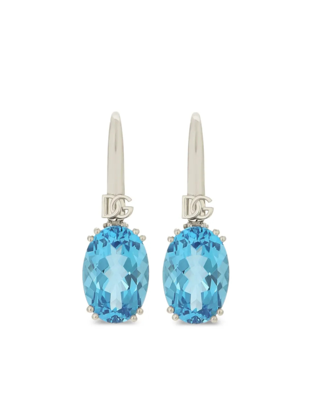 

Серьги Anna из белого золота с топазами Dolce & Gabbana, серебряный