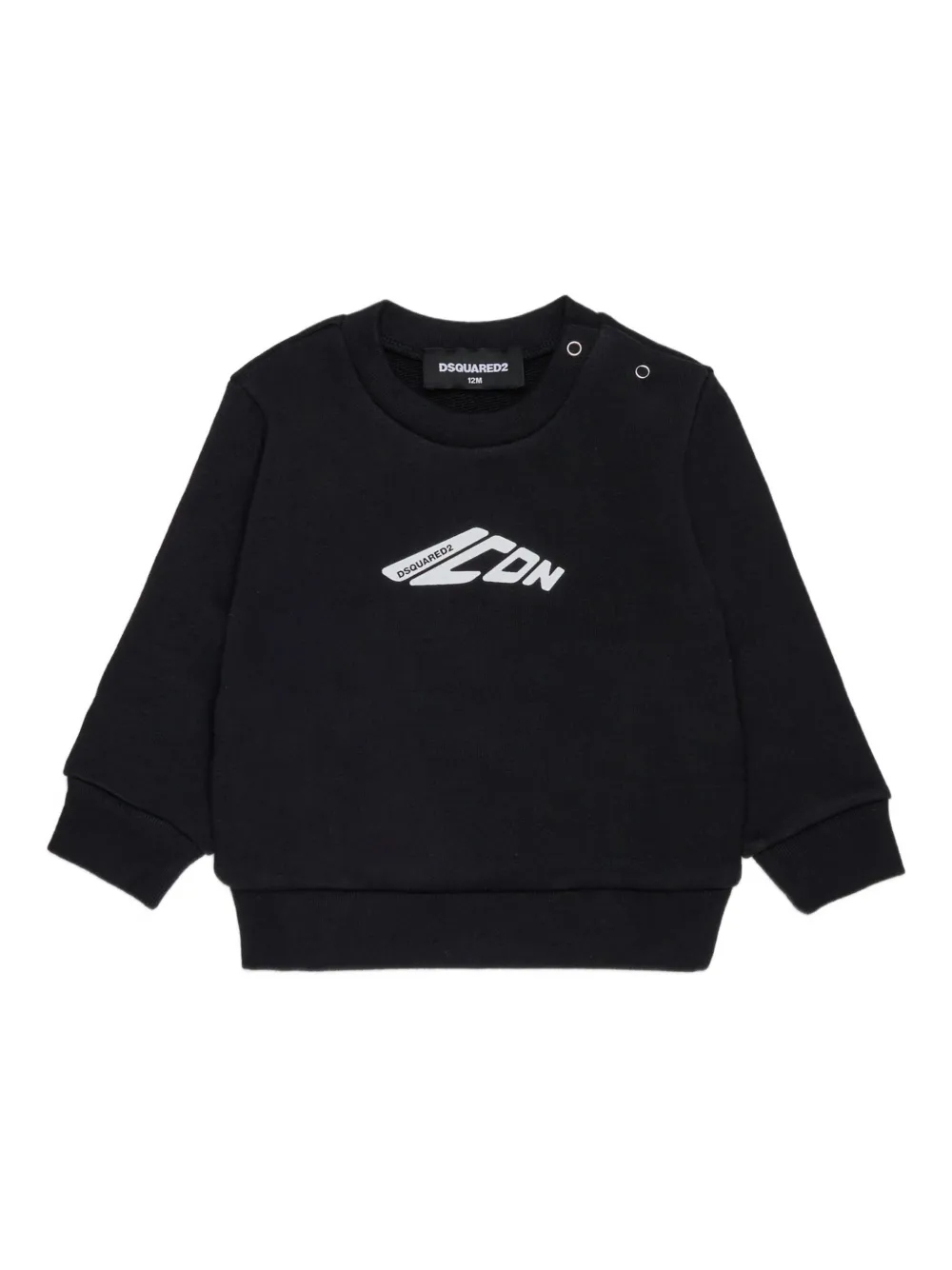

Толстовка с логотипом Icon DSQUARED2 KIDS, черный