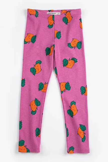 Леггинсы детские с узором Tangerine Bobo Choses, розовый — фото 2