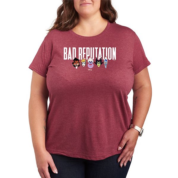 

Футболка с принтом Villains Bad Reputation Plus size Disney, Heather Dark Red, Красный, Футболка с принтом Villains Bad Reputation Plus size Disney, Heather Dark Red