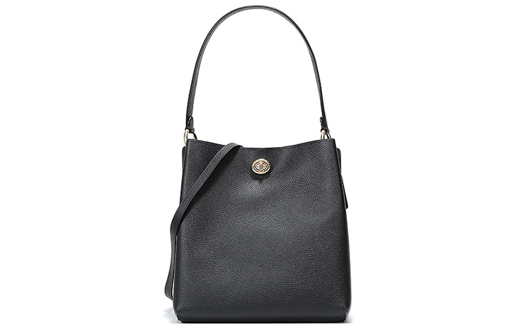 

COACH Кожаная сумка-ведро Чарли через плечо кроссбоди женская среднего размера черная