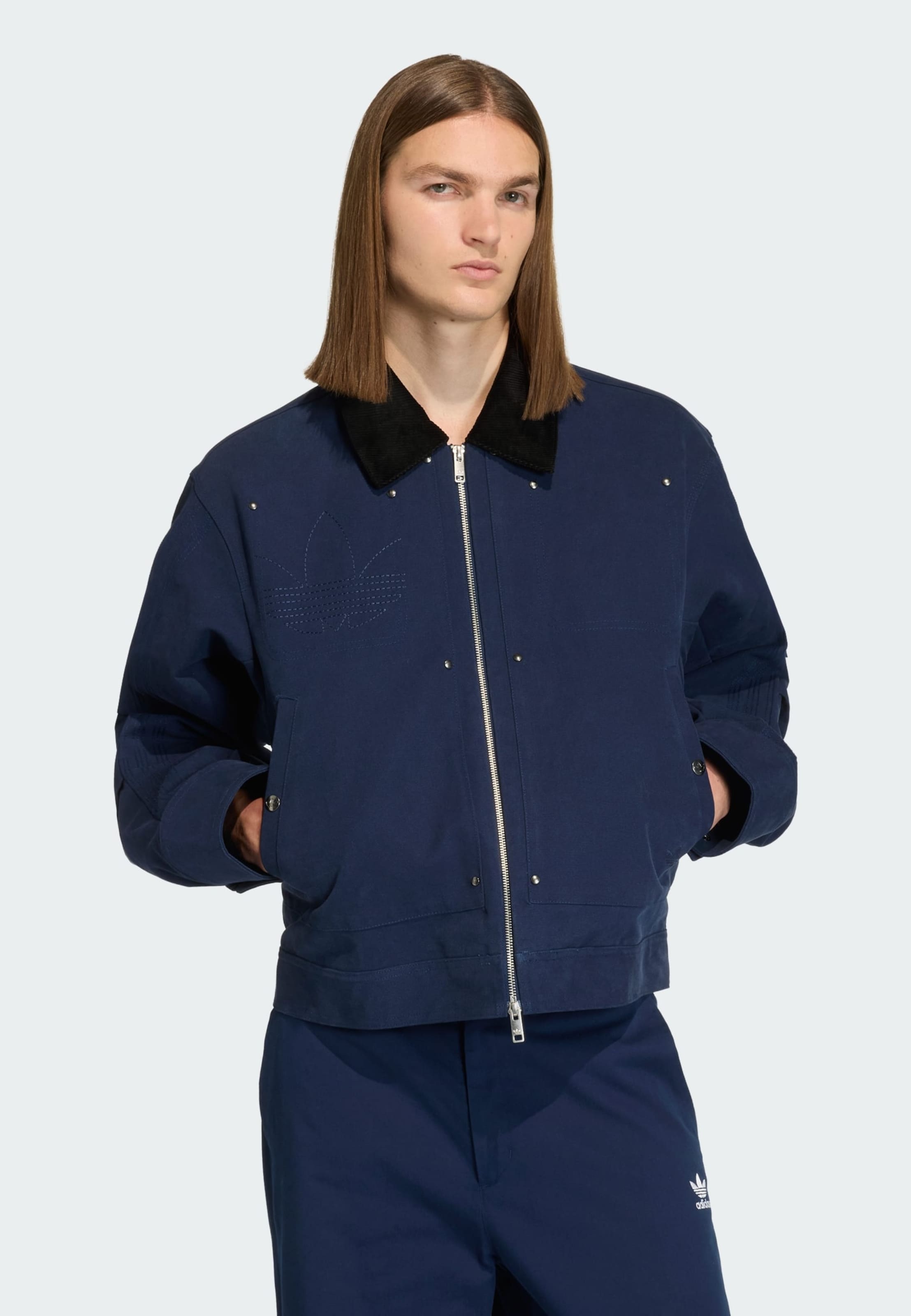 Adidas Originals Куртка межсезонная 'Premium Essentials' в цвете Navy — фото 2