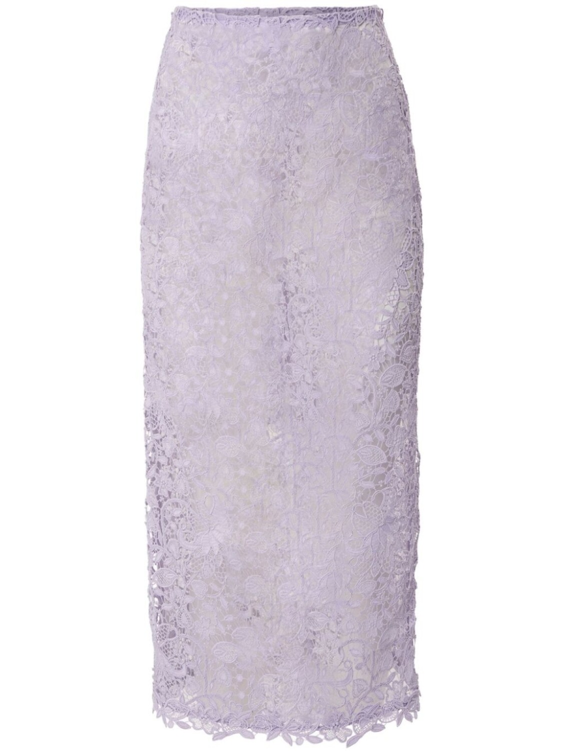 

Кружевная юбка миди Carolina Herrera, фиолетовый
