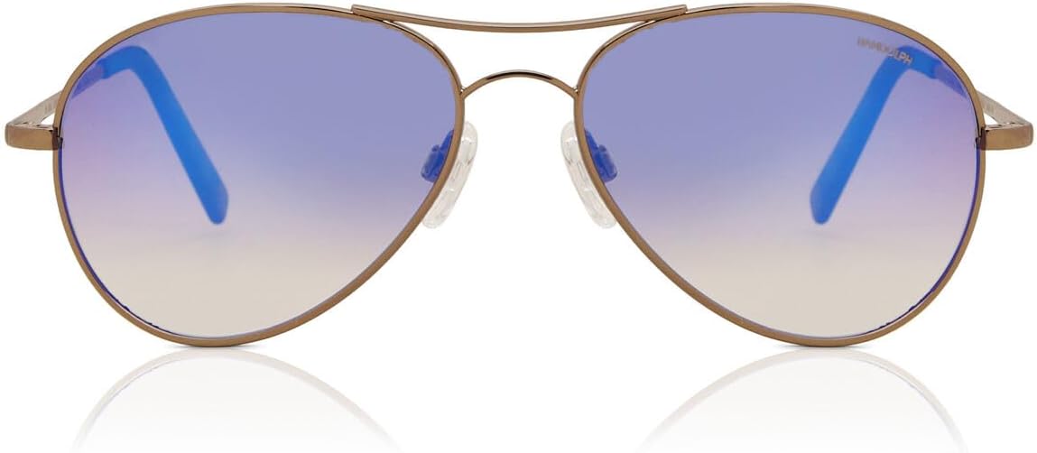 

Солнцезащитные очки-авиаторы Randolph Eyewear Amelia для женщин – очки-авиаторы с неполяризованными и поляризованными линзами Randolph Engineering, 22k Chocolate Gold / Northern Lights Gradient