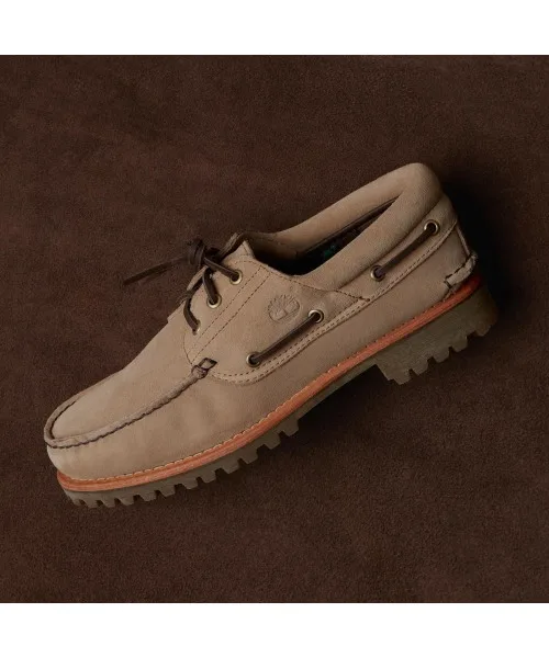Мужские лоферы Timberland 3 Eye Lug Handsewn Boat Shoes — фото 2