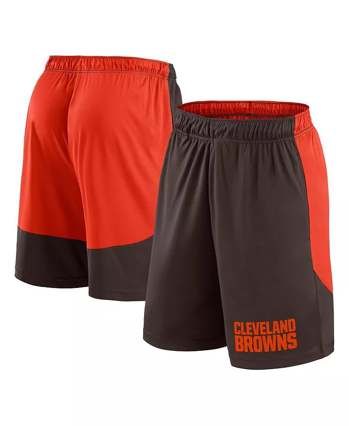 

Мужские шорты Cleveland Browns Launch коричневые/красные Fanatics