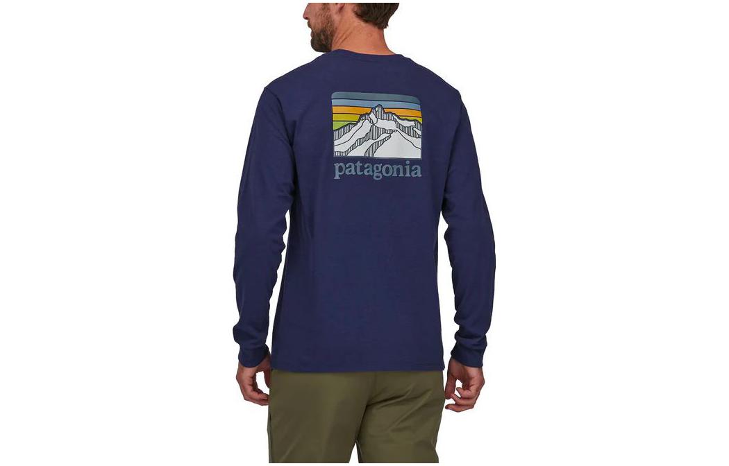 Футболка Patagonia Responsibili Tee, мужская, бордовый/БУРГ — фото 4
