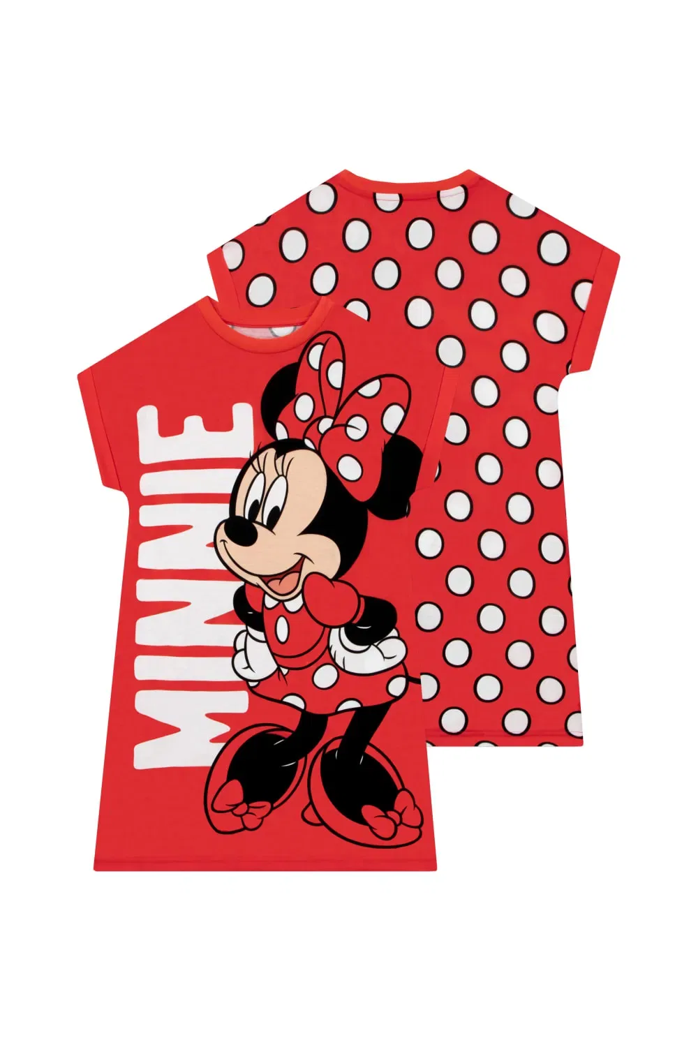 Ночная рубашка Minnie Mouse из полиэстера Disney, красный