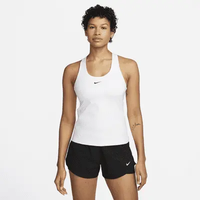 Футболка Nike Swoosh, цвет White/Stone Mauve/Black