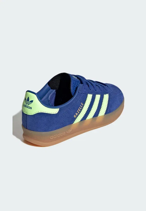 Кроссовки для фитнеса Adidas Originals Gazelle indoor trainers, королевский синий, зеленый, золотистый металлик — фото 4