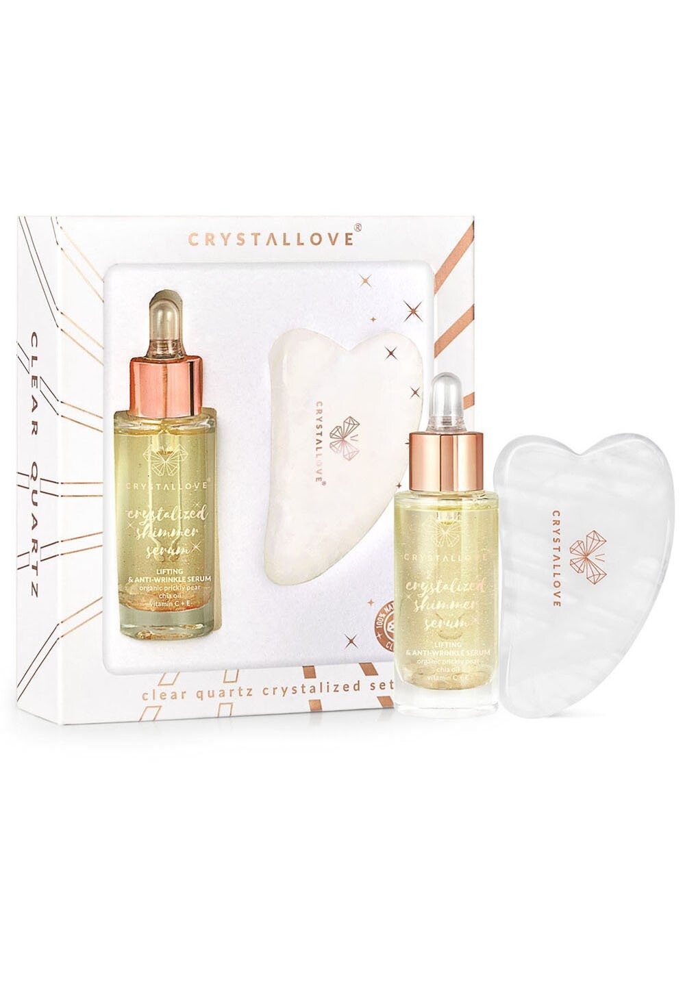 

Сыворотка CLEAR QUARTZ CRYSTALIZED SET CRYSTALLOVE, светло-желтый