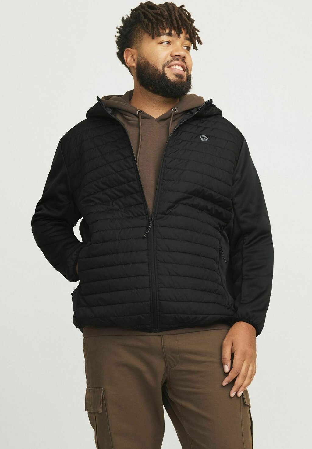 

Зимняя куртка PLUS SIZE Jack & Jones, черный