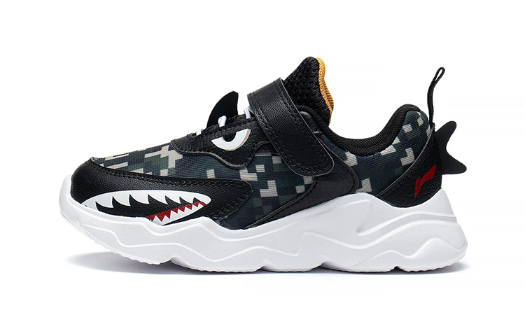 

LINING YOUNG Скользостойкие амортизирующие износостойкие детские повседневные туфли Black для детей 3-7 лет