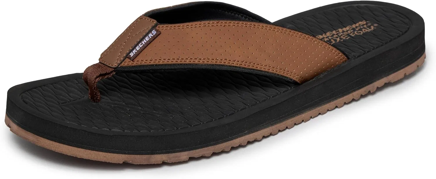 Сандалии с ремешком Skechers, коричневый Skechers USA Men's