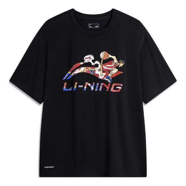 

Футболка с рисунком баскетбольных мячей Li-Ning, черный